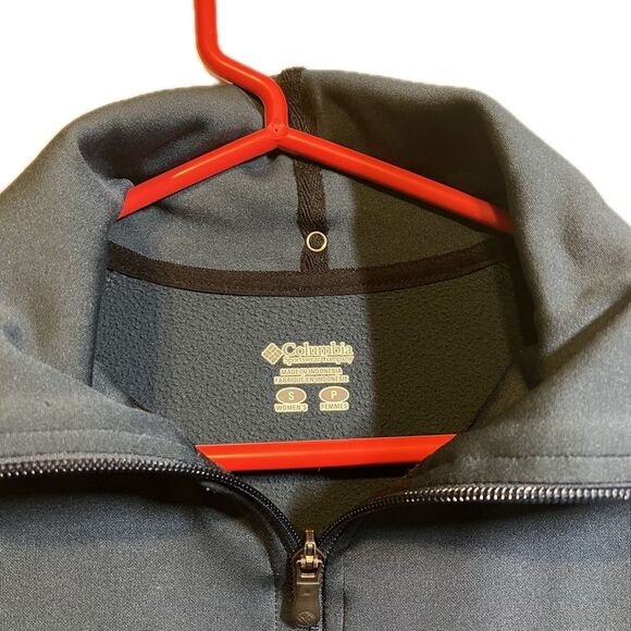 Columbia i2O Jacket Women's Small Blue Long Omni-Wick Full Zip Convertible Neck - Picture 3 of 6